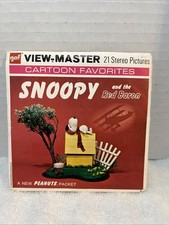 Vintage 1969 View Master Snoopy Red Baron 3 Reel Packet w/ Booklet B 544
