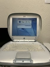 Vintage Apple iBook G3 Clamshell Graphite 366MHz/320mb/6gb/OS 9.2.2 