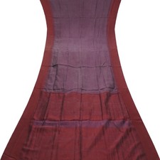 Vintage Purple Sarees 100 Pure Silk Handloom South Indian Sari 5YD Craft Fabric