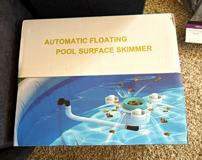 Valdorena Floating Pool Surface Skimmer for Intex Above Ground, 500 GPH, 900 gal