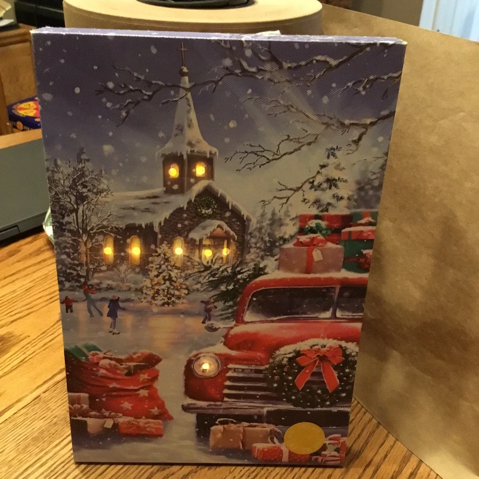 LED Canvas Art Titles “Country Store Christmas” - Image 2 of 2