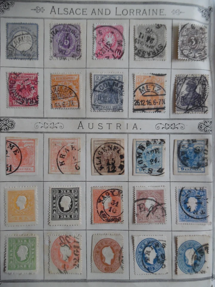 Old Lincoln Stamp Album (1894) with a Collection of 5,002 Classic Period Stamps. - Image 3 of 4