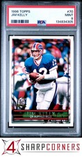 1996 TOPPS #70 JIM KELLY BILLS HOF POP 4 PSA 9