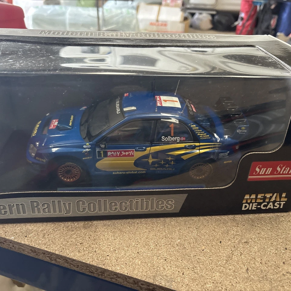 1/18 Subaru Impreza WRC Winners Rally Japan 2004  P.Solberg Sun Star 4370 - Image 4 of 4
