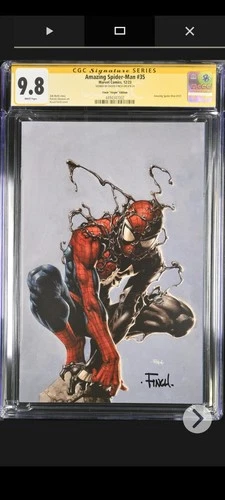 Amazing Spider-Man 35 2023 David Finch "Virgin" Variant CGC 9.8 Signature Series