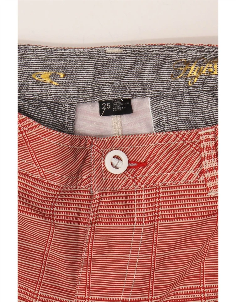 Pantalones cortos chinos O'NEILL para mujer W25 XS rojo a cuadros poliéster PN11 Foto 3 de 4