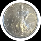 2005  American Silver Eagle PCGS MS69 20th Anniversary Flag Free Shipping