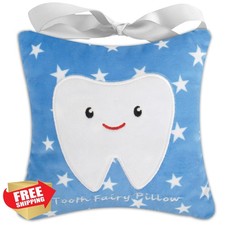 LAPEQQIOJEJ Tooth Fairy Pillow Pocket Bag Holder Kids Gift