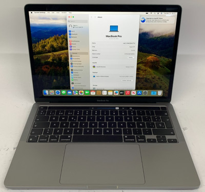 Apple MacBook Pro A2338 13,3'' M1 16GB RAM 512GB SSD Grade C ESP 34 Zyklen