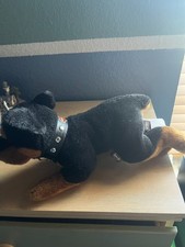 Vintage Harley-Davidson Rottweiler Plush Dog Black Collar 2004 collectible