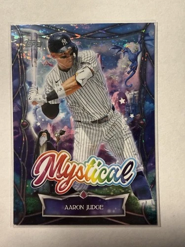 Aaron Judge Mystical Foil 2025 Topps Update Series Card #MYS-18 New York Yankees