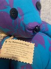 Handmade Floral Plush Bear Blue/Purple Pea Makana O Ke Akua Teddy Collectible — photo 2