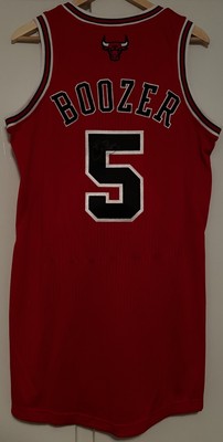 Carlos Boozer Chicago Bulls NBA Jersey Men M Pro Cut Rev 30 NWT Autographed Auto