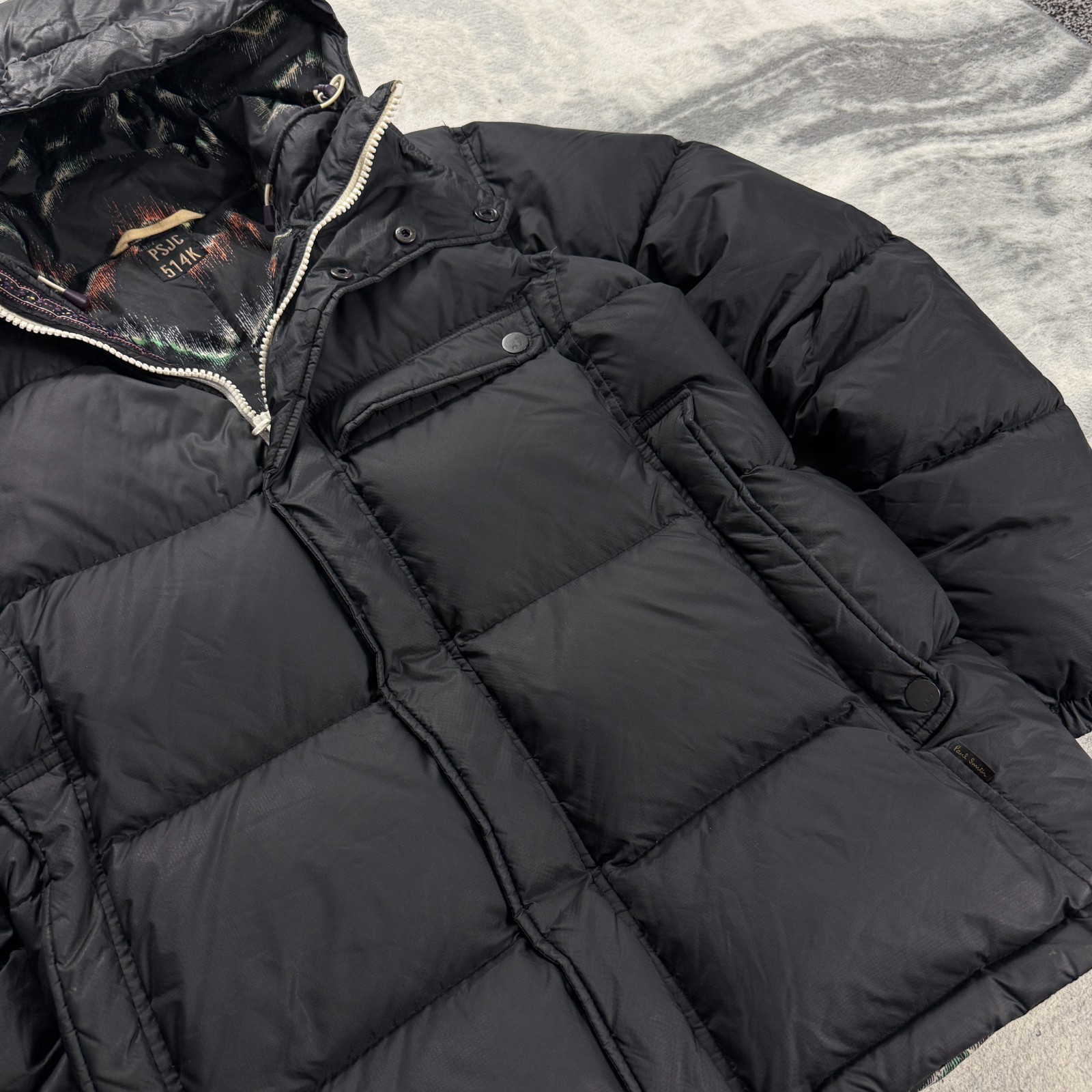 Vintage Paul Smith Jeans Collection Goose Down Fill Black Sz Small Puffer Jacket image 3