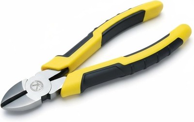 Heavy Duty 8-Inch Diagonal Cutting Pliers, 50CrV Steel, 65HRC Hardened Edges