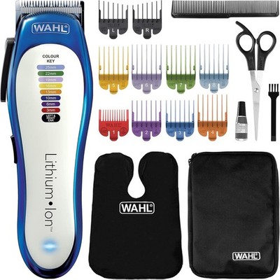 Wahl Colour Pro Cordless Haarschneidemaschine Lithium Kopf Haarrasierer farbcodierte Anleitung