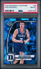 2024 BOWMAN UNIVERSITY CHROME SAPPHIRE #48 KON KNUEPPEL PSA 8