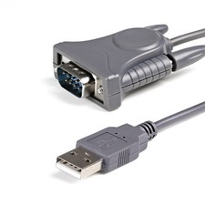 StarTech.com 3ft 91cm 1-Port USB to Serial Cable DB9/DB25 RS232 to USB Converter