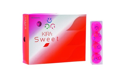 Kasco Golf Balls Women's KIRA SWEET Character Mark Set of 4 Pink