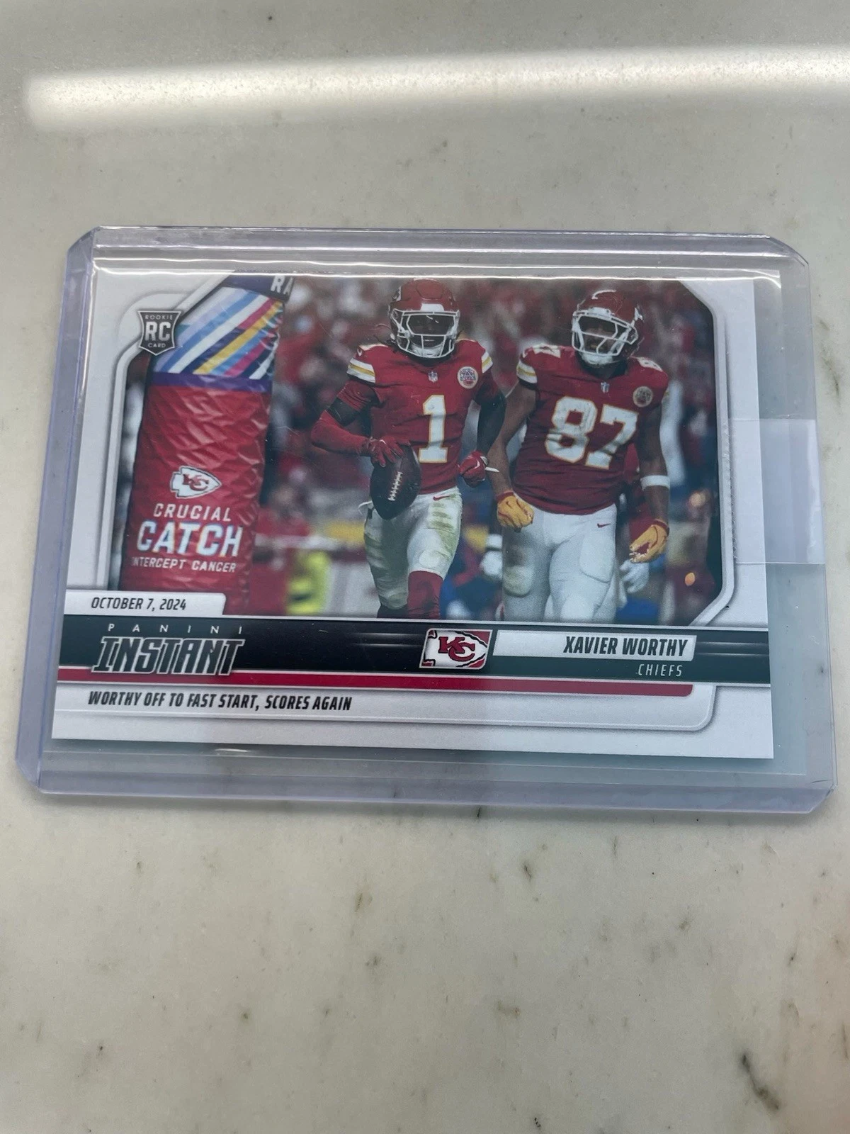 Xavier Worthy Panini Instant NFL #79 Base