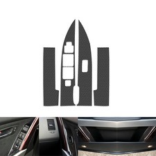 4pcs Carbon Fiber Window Switch Cover Trim For Mazda Cx-9 2010-15