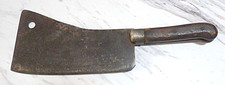 Vintage/Antique Foster Bros Meat Cleaver No 9 Butcher Tool Arrow Mark Full Tang