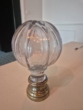 BOULE ESCALIER, superbe boule d'escalier en cristal, boule escalier ancienne .