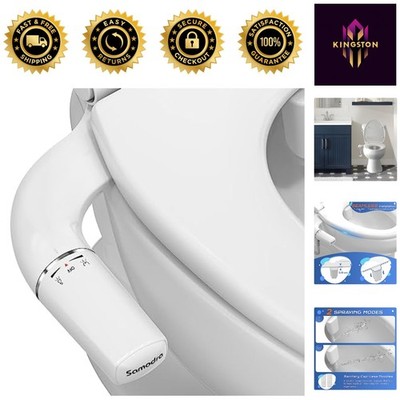 Ultra-Slim Hygienic Bidet Attachment with Dual Nozzles & Adjustable Pressure