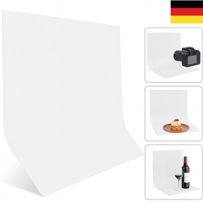 UTEBIT Foto Hintergründe Weiß, 1.5Mx2M Fotohintergrund Weiß Fotografie Schlicht