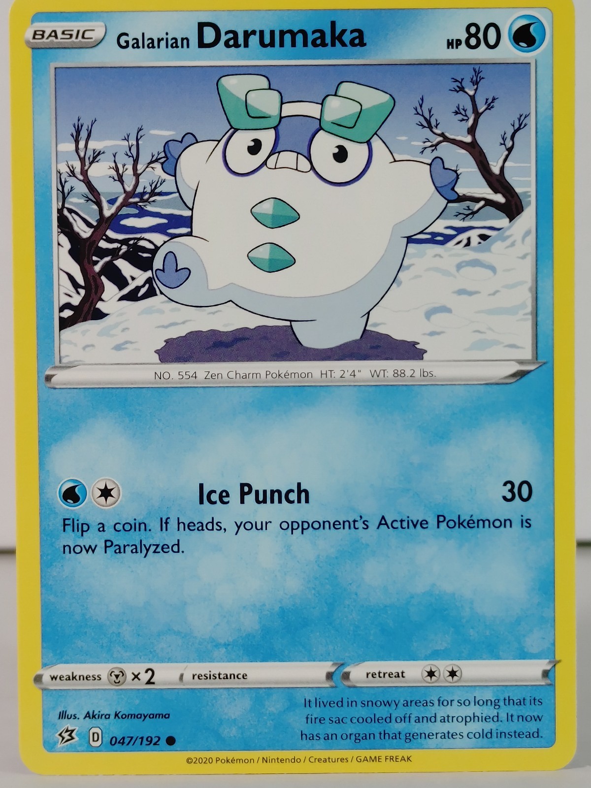 Galarian Darumaka - POKEMON - Rebel Clash - 047/192 - singles - NM