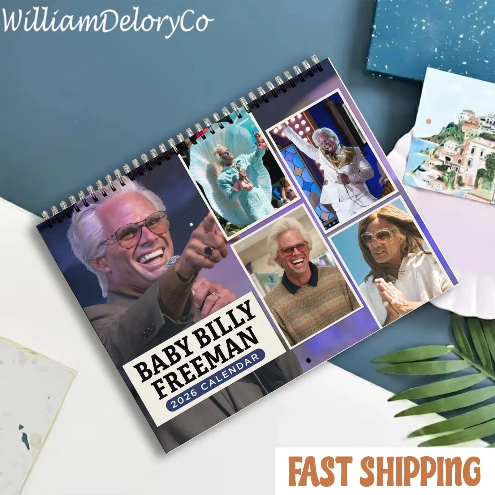 Baby Billy Freeman 2026 Wall Calendar, Funny TV Character Comedy Planner