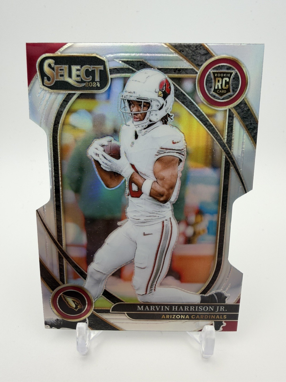 Marvin Harrison Jr. Rookie Die-Cut 2024 Panini Select Club Level #219 Silver