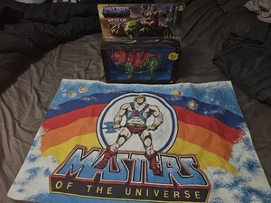 Vintage 1983 Masters Of The Universe Mattel He Man Pillowcase + 2020 Battlecat