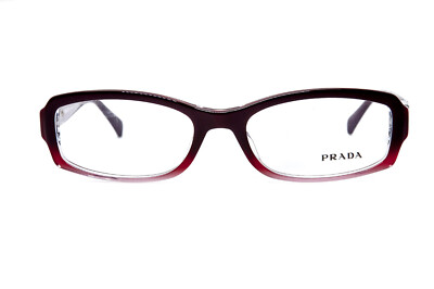 【未使用】Prada Womens Eyeglass Frames New PRADA Cat-Eye Eyeglasses VPR 21Z 15L-1O1 53-17 145 Loden