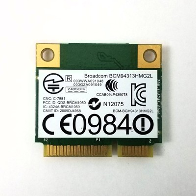 Broadcom Half Mini PCI-E Bluetooth Wireless WLAN Wifi Card- BCM94313HMG2L