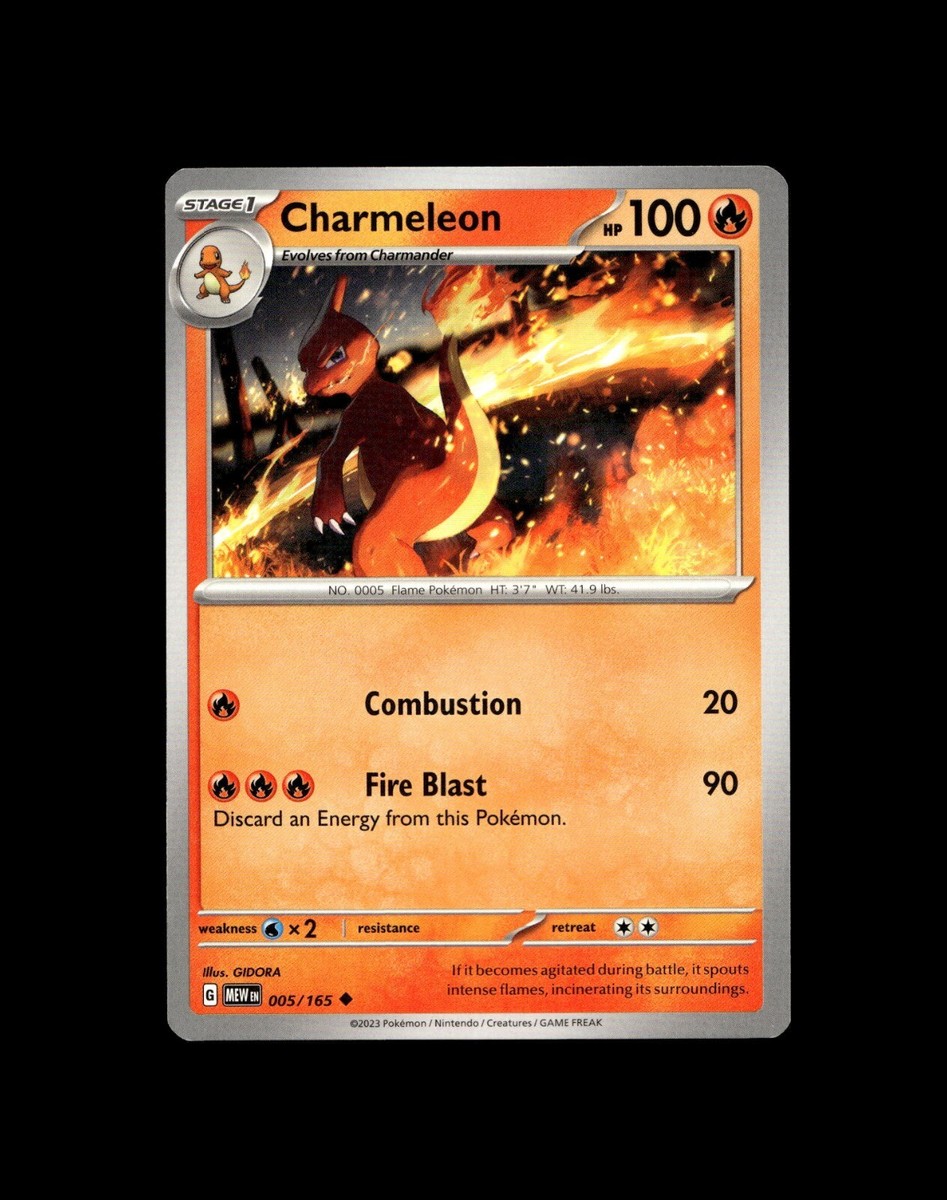 Charizard Charmander Charmeleon Pokemon Card! Holo/Reverse Holo