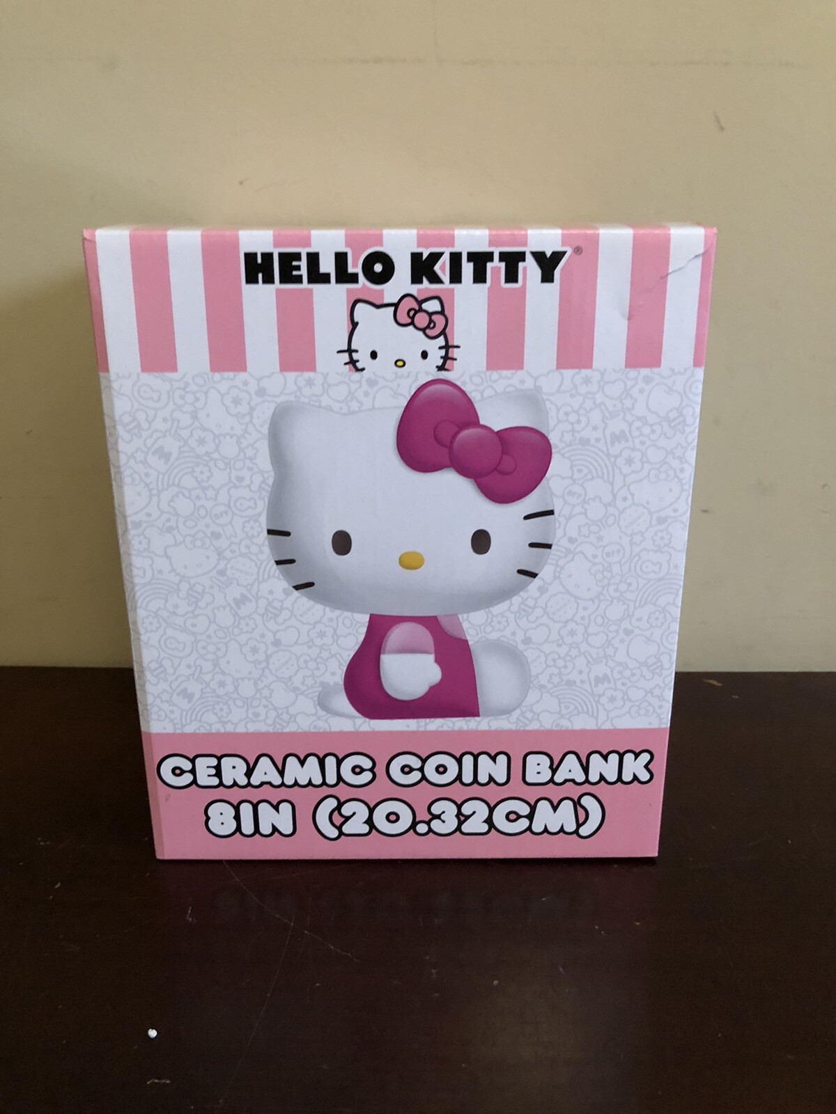 Hello Kitty Ceramic Coin Bank 8in