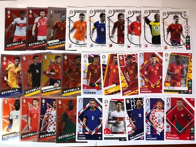 27 Karten Leyend/Star UEFA Euro 2024 LIDL SPANIEN Edition PROMO PACKETS