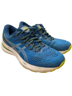 ASICS Men's Gel Kayano 28 Blue/Green Running Shoes Size US UK
