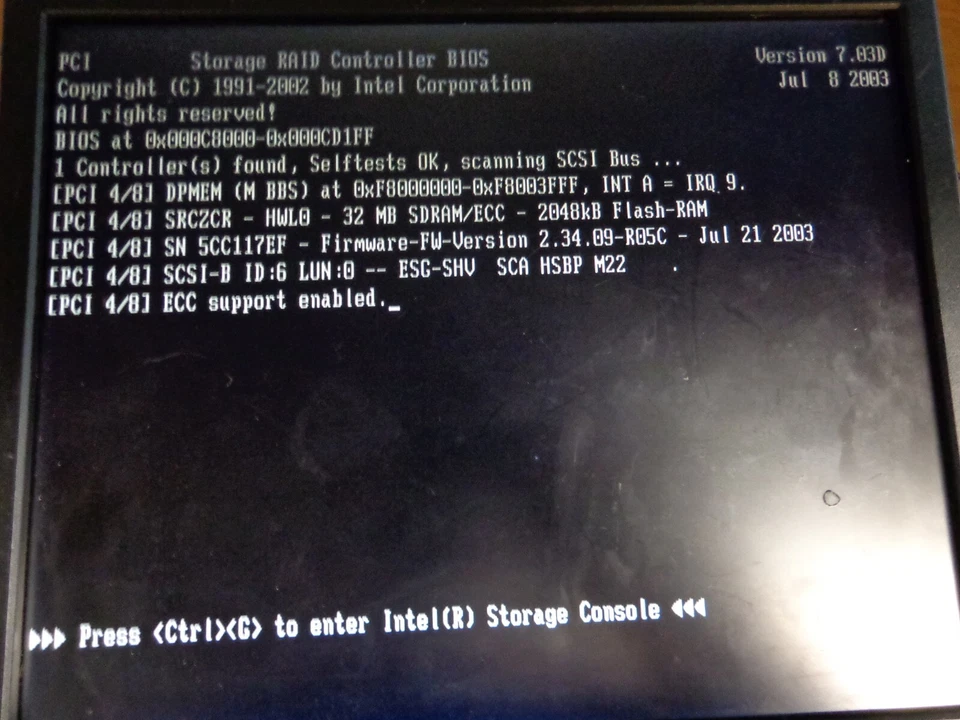 INTERNET SECURITY SYSTEMS ISS A81074-021 2.4GHz 1GB RAM SCSI 523D00031 NO HDD - Image 2 of 4