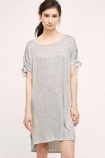 NWT Anthropologie Striped Tee Dress by Nesh Jersey Large NEW 