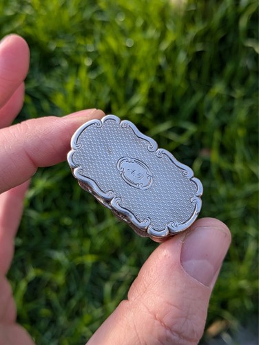 Antique Silver Vinaigrette - By Frederick Mason 1862 Birmingham Victorian FINE - Picture 3 of 8