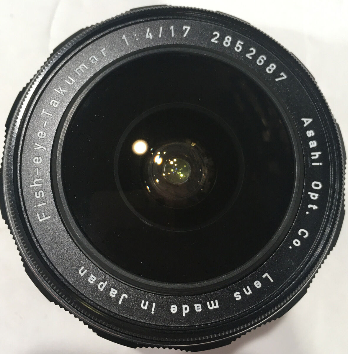 ASAHI PENTAX FISH-EYE-TAKUMAR 17mm f/4 1:4/17 MILITARY ASAHI PENTAX FISH-EYE-TAKUMAR 17mm f/4 1:4/17 MILITARY