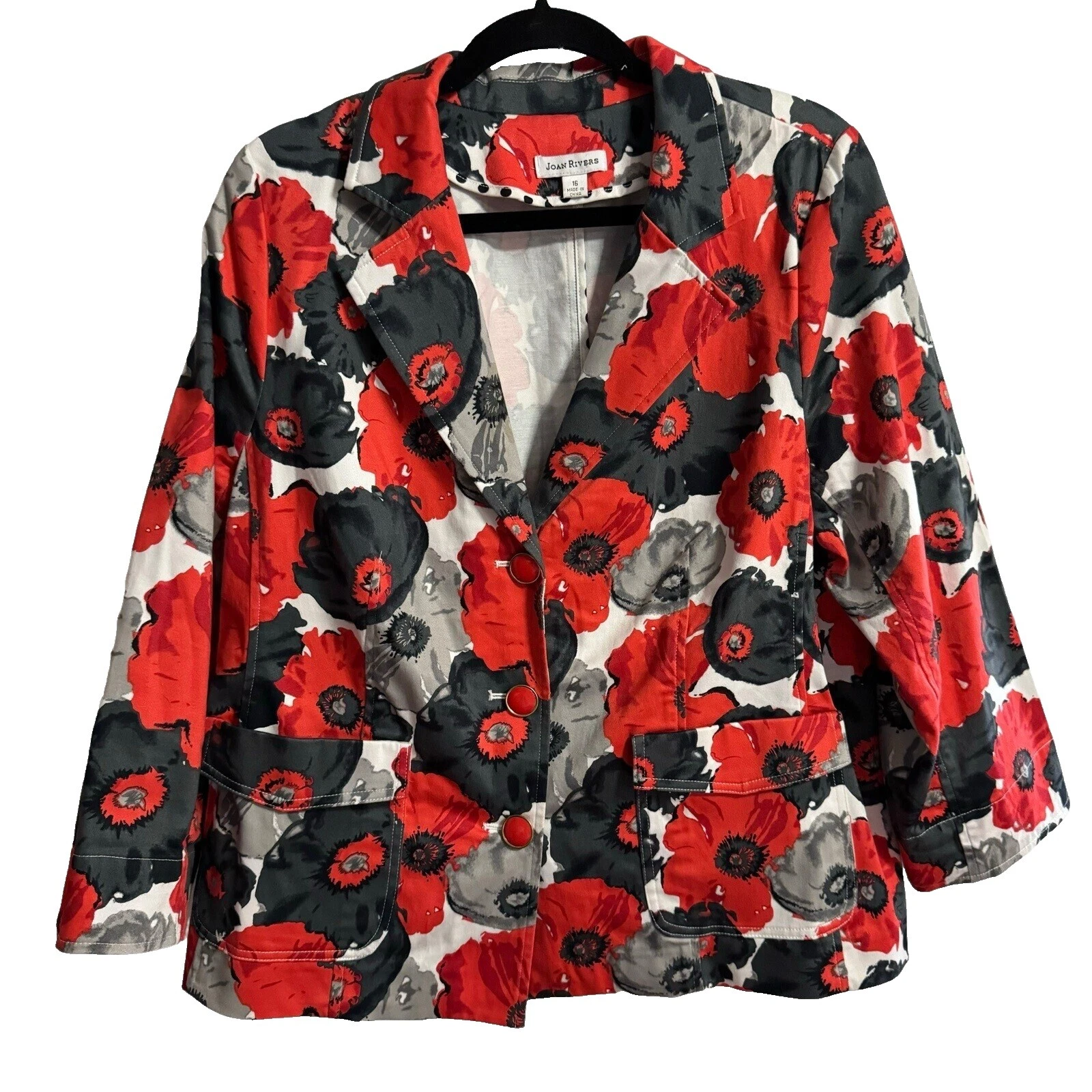 Abrigos Joan Rivers Floral, chaquetas y chalecos para Mujeres