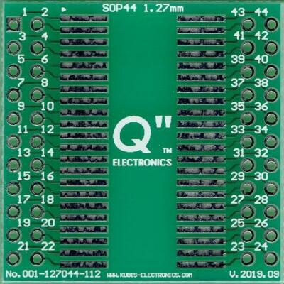 SO44, SOJ44, SOP44, SOIC44 mit 1.27mm auf 2 x IDC2x11 [DE]