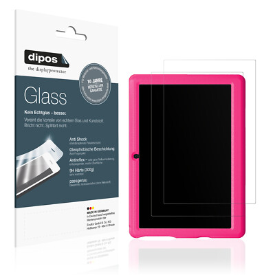 2x Schutzfolie für Bufo Kids Tablet KT1006 10 Zoll matt - Anti-Shock 9H Folie