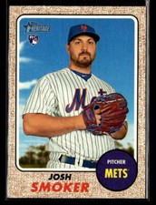 2017 Topps Heritage #526 Josh Smoker Rookie Card New York Mets