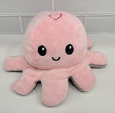 TeeTurtle The Original Reversible Octopus Plushie Pink  Gray 4 inch - SO CUTE 