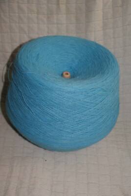 Cone Yarn Blue Craft Knit Crochet Fast Shipping
