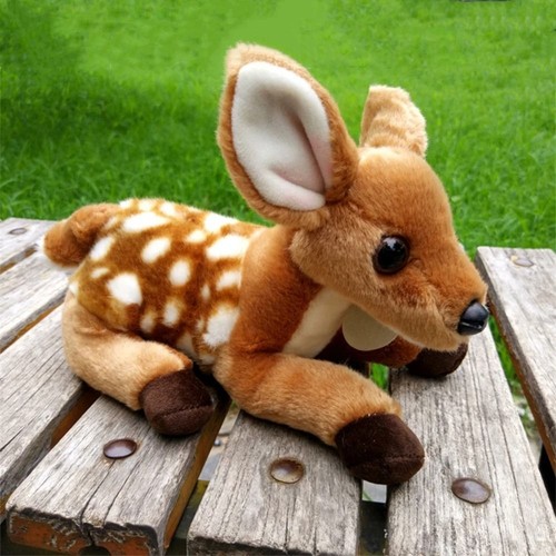 Soft Dolls Stuffed Deer Dolls Forest Animal Simulation Deer Toy Birthday Gift - Picture 10 of 11